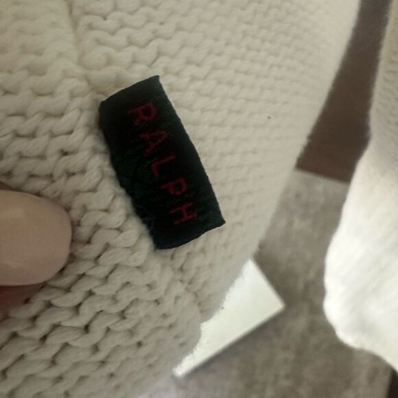 Ralph Lauren Ivory Mockneck Sweater XS - Picture 3 of 5